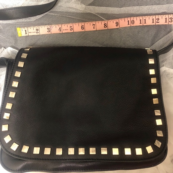 Large leather crossbody bag, 3 separate sections - Picture 6 of 6